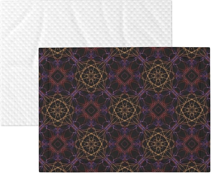 Two Sided Plush Pet Blanket for Warmth Comfort, Magic Smoking Sacred Geometric, Reversible Throw with Cozy Nubby Side for Chilly Nights Napping Spots Around House