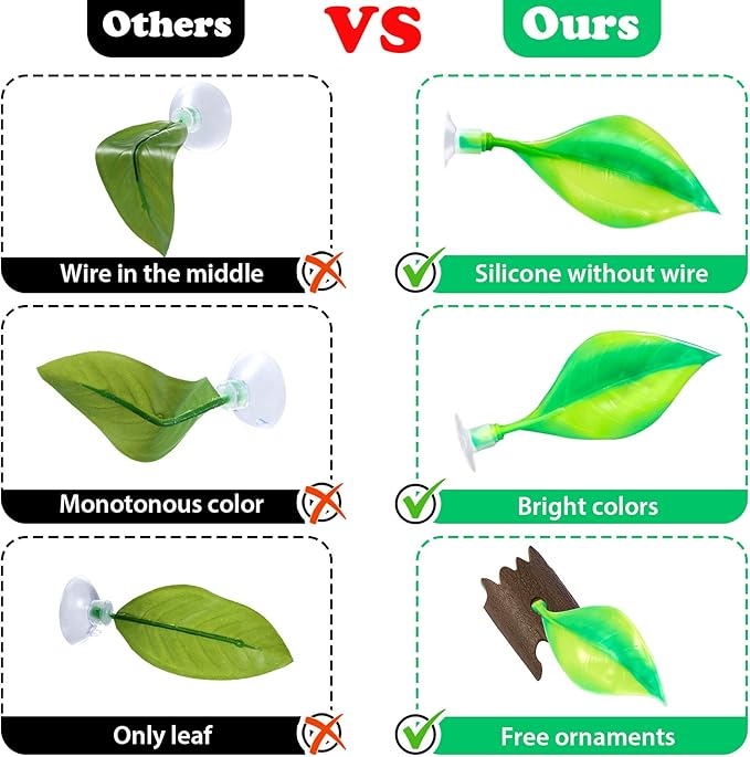 WILLBOND 2 Pcs Green Silicone Betta Fish Bed Leaf Hammock Betta Fish Tank Accessories Decorations for Aquarium Ornaments, Practical Resting Spot, No Bpa, Comfortable and Safe