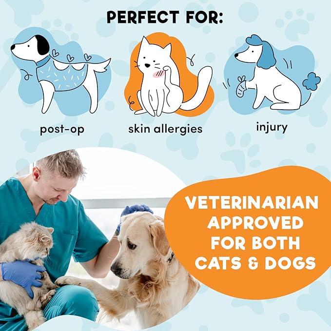 BENCMATE Inflatable Dog Cone Collar Alternative, Soft Dog Cone for Small Medium Large Dogs and Cats, Neck Recovery ECollar Donut Collar After Surgery (Medium, Tennis)