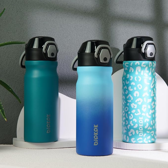 BJPKPK 25 oz Insulated Water Bottle, Stainless Steel Flask | Leak Proof Locking