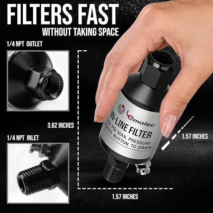 LE LEMATEC Air Compressor Water Separator