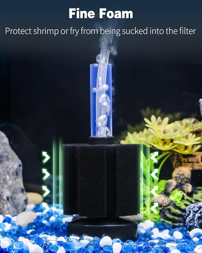 Pawfly 6 Pack Replacement Filter Sponges Aquarium Nano Bio Sponge Filter