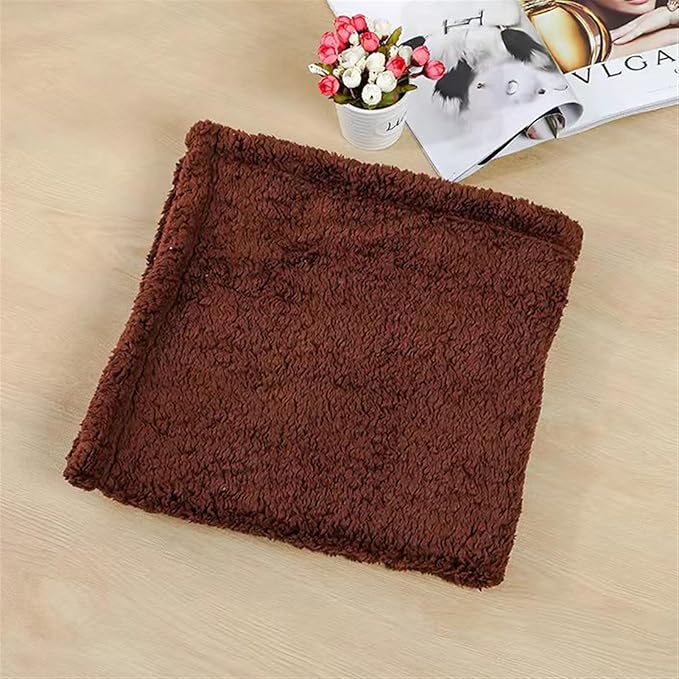 Pet Blankets for Couch Sofa Bed Dog Blankets Reversible Cat Blanket Soft Furniture Protector Cover for Small Medium Large Dogs Cats, Brown, 30 x 20 inches
