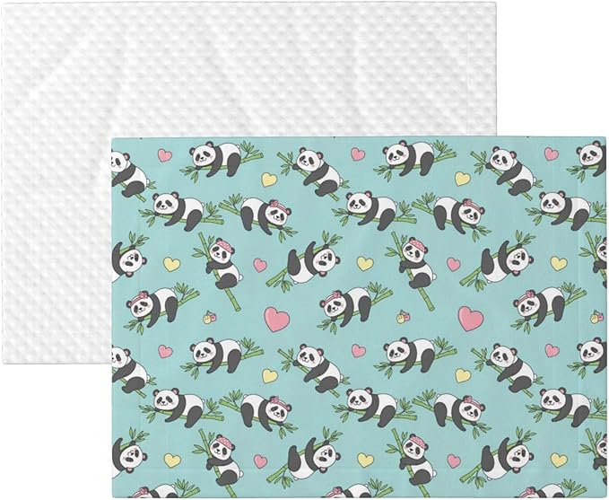 Pet Blanket for Couches and Beds, Chinese Cute Panda, Reversible Double Sided Plush Design with Soft Bumpy Texture and Smooth Surface, Furniture Protector