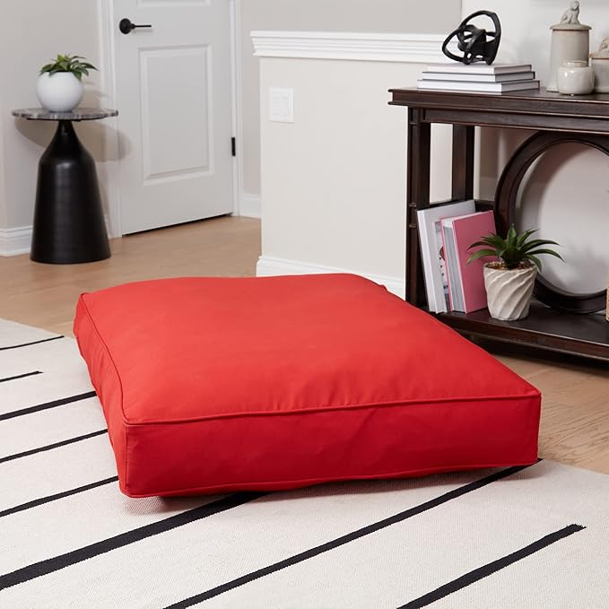 Casey Large (48 x 36 in.) Salsa Rectangle Indoor/Outdoor Pillow Style Dog Bed