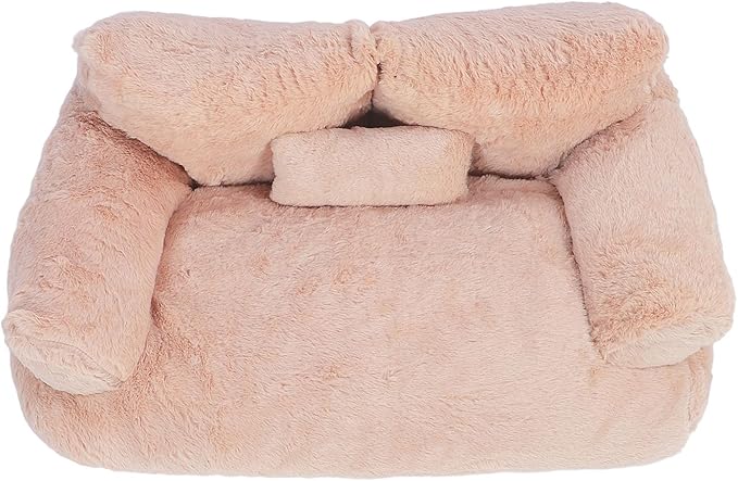Pet Sofa Bed, Cat and Dog Couch Bed with Removable Washable Cover, Soft Plush Warm Pet Furniture with Anti Skid Bottom for Indoor Cats and Small Dogs (L)