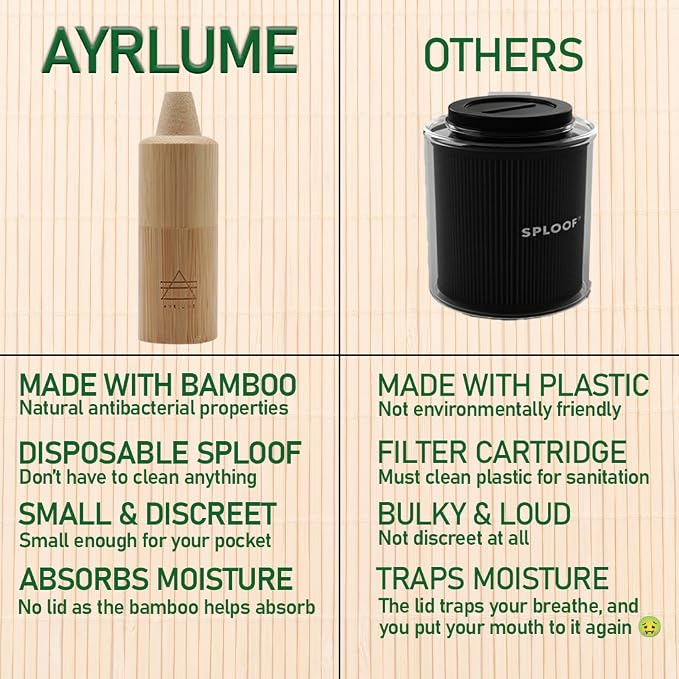 Personal Bamboo Smoke Air Filter 2 Pack