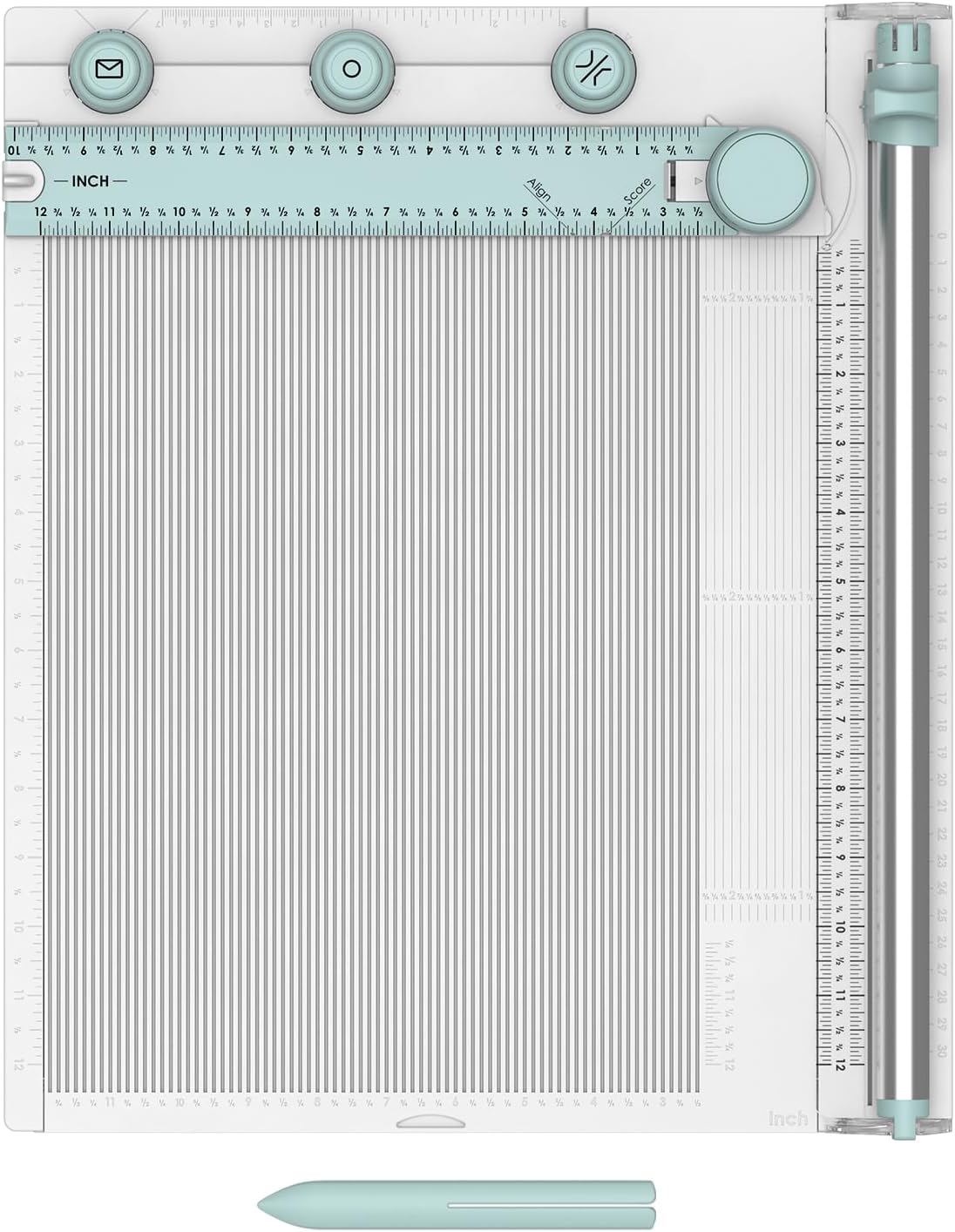 Sizzix Scoring Board & Trimmer (30cm x 30cm) | Tool for Creating Envelopes, 3-D Boxes, Trimming & Measuring | 665797
