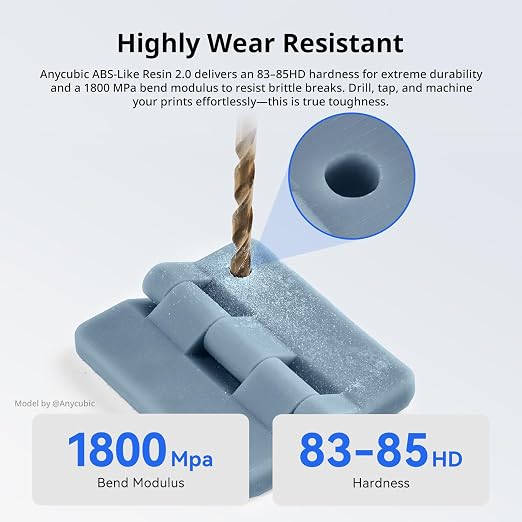 ANYCUBIC 2nd Gen Resin Technology ABS-Like Resin 2.0, 3D Printer Resin