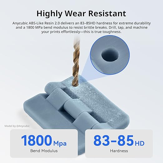ANYCUBIC 2nd Gen Resin Technology ABS-Like Resin 2.0, 3D Printer Resin