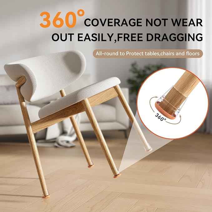 24PCS Extra Small Chair Leg Floor Protectors
