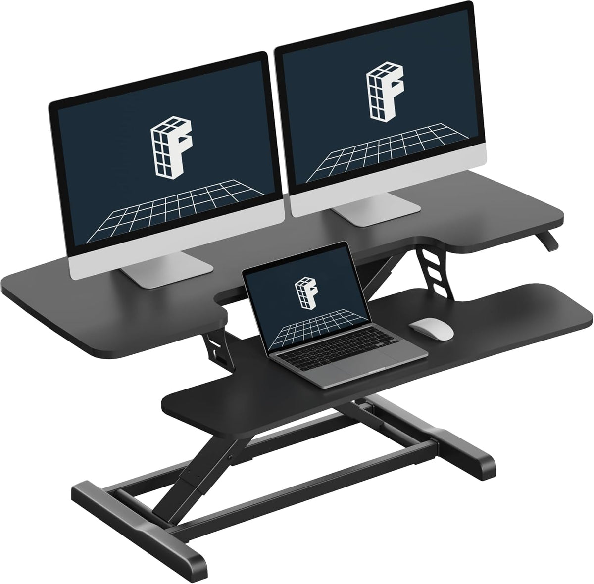 FLEXISPOT Standing Desk Converter, 42", Black