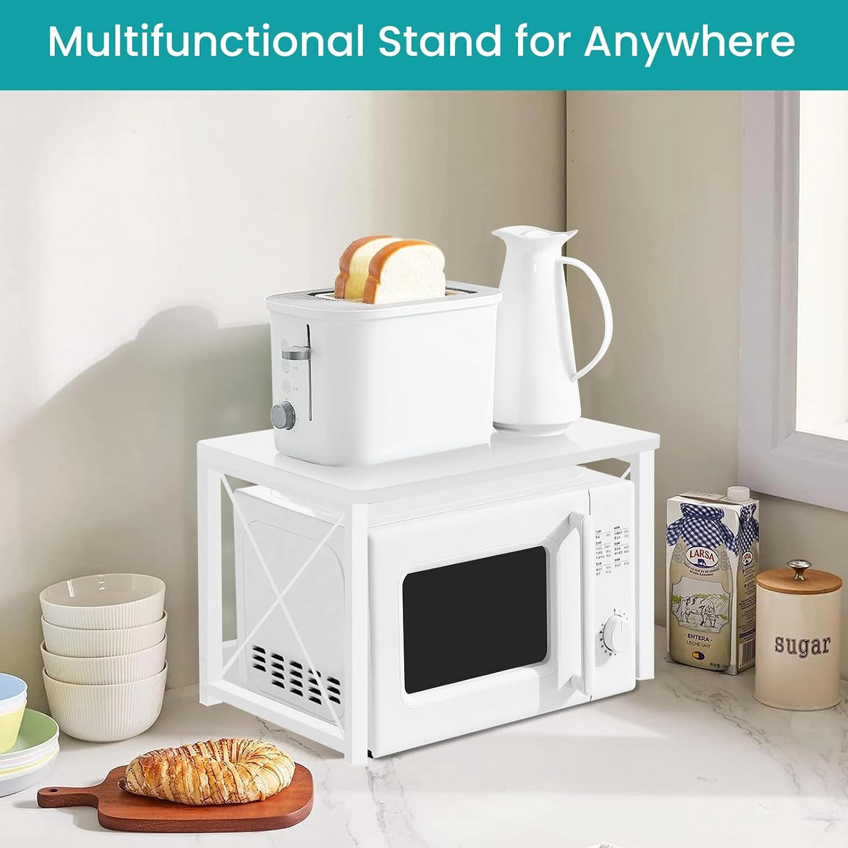 ELITEROO Desktop Printer Stand with Storage, Printer Stand Shelf