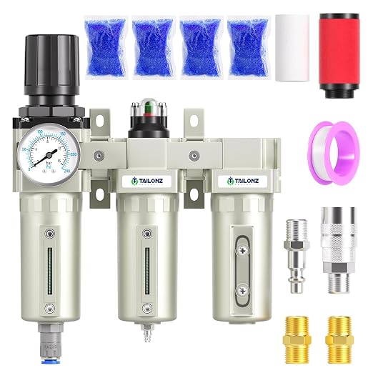 TAILONZ PNEUMATIC 0-240PSI 3/4" NPT Industrial 3-Stage Air Dryer System –