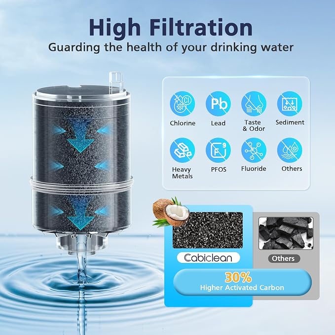 6 Pack Water Filter Replacement Compatible