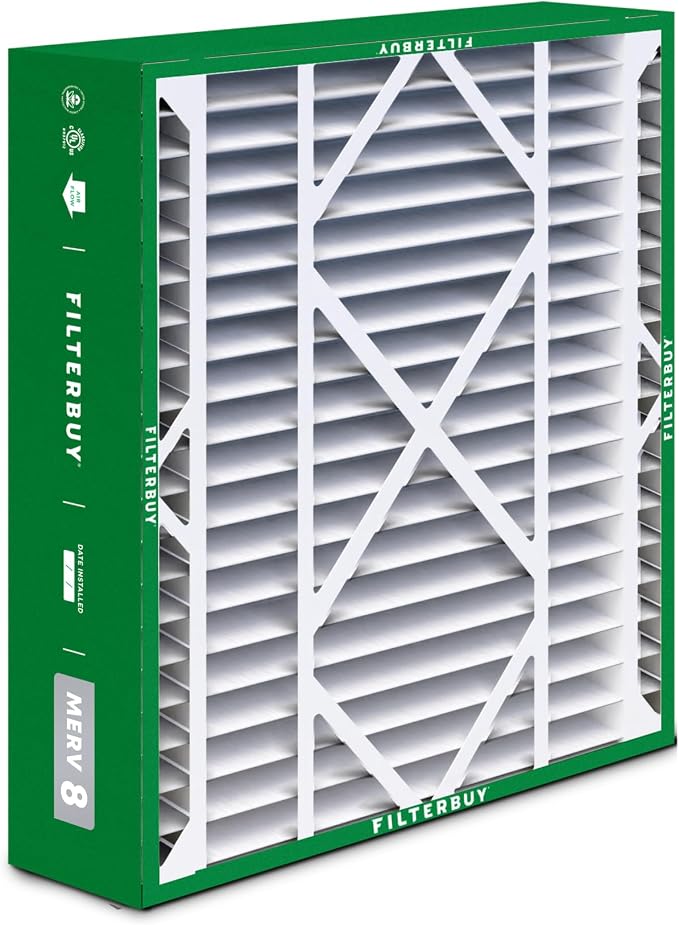 Filterbuy 20x26x5 Air Filter MERV 8 Essential Dust & Allergy Defense, Pleated