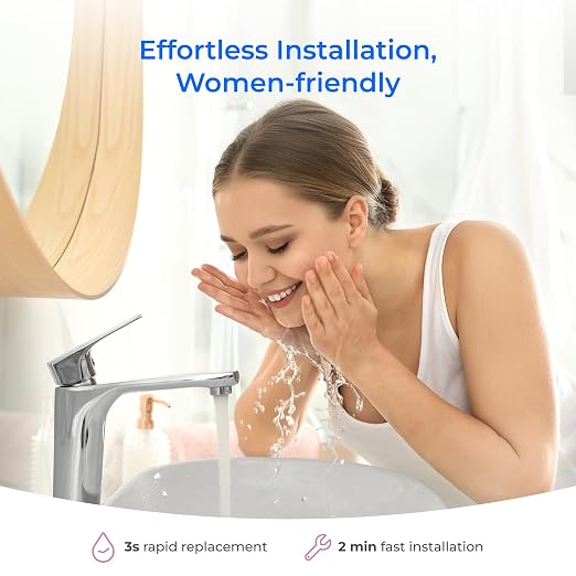 Waterdrop BFU1 Water Filter for Bathroom for Face Care, Soft Water,