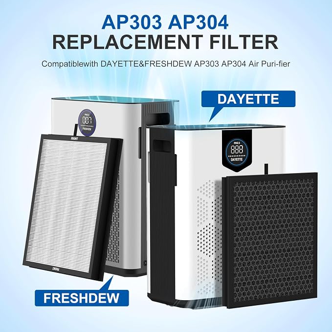 AP303 AP304 Replacement Filters, Compatible