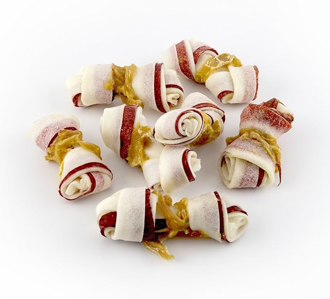 Good'N'Fun Triple Flavor Mini Rawhide Chews, 18-Count