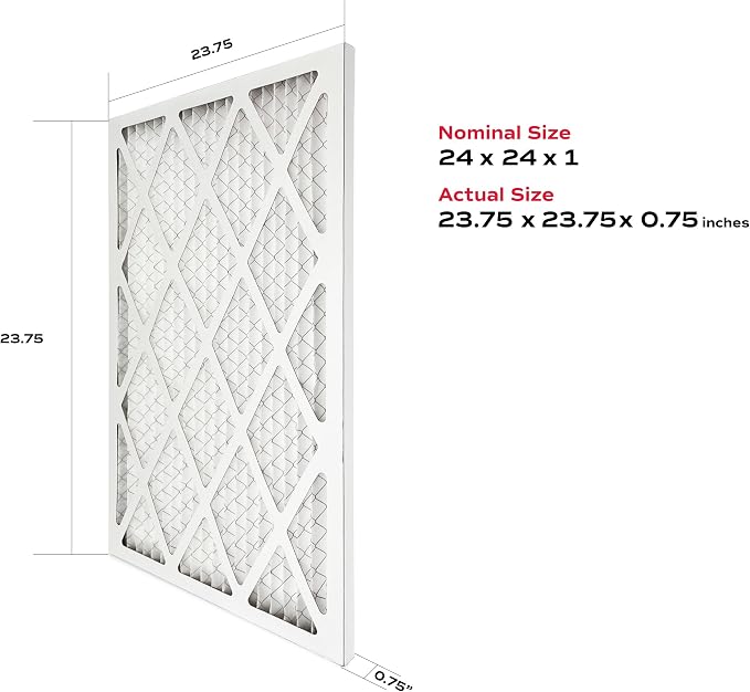 True Blue 324241.4 Allergen 24-Inch by 24-Inch by 1-Inch Air Filter