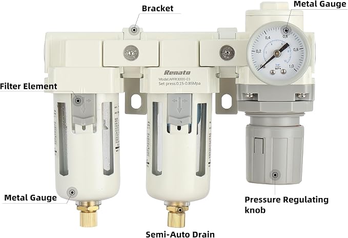 3/8" NPT Three Stage Air Drying System