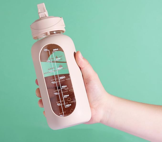 CIVAGO 32 oz Glass Water Bottle