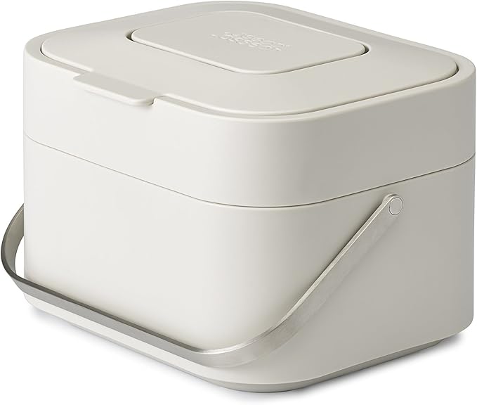 Joseph Joseph Stack Kitchen Food Intelligent Waste Compost Caddy Recycling Bin