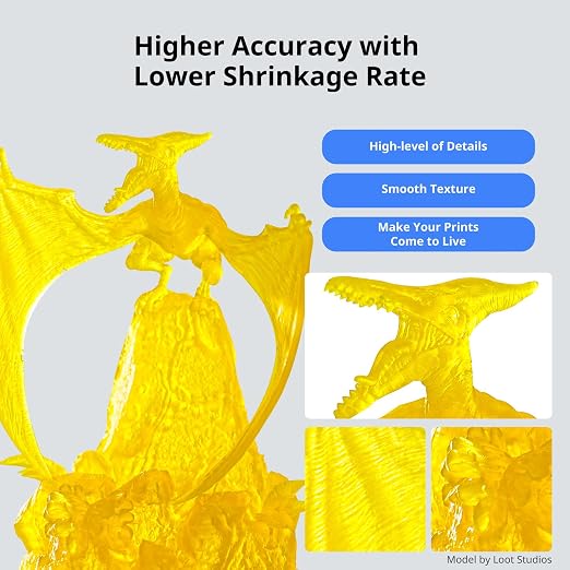 ANYCUBIC ABS-Like Resin 3.0, Upgraded 14K 3D Printer Resin