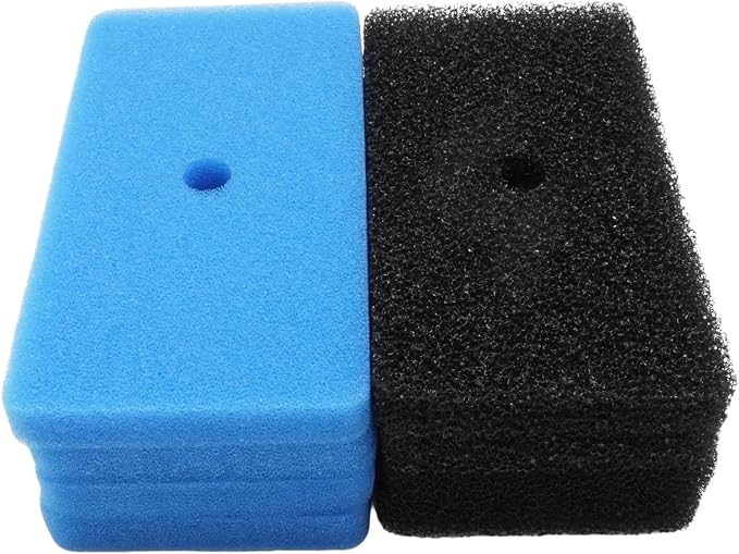 MDEOOSKY 4 Sets Pond Filter Sponge Pads, Coarse and Fine Filter Media