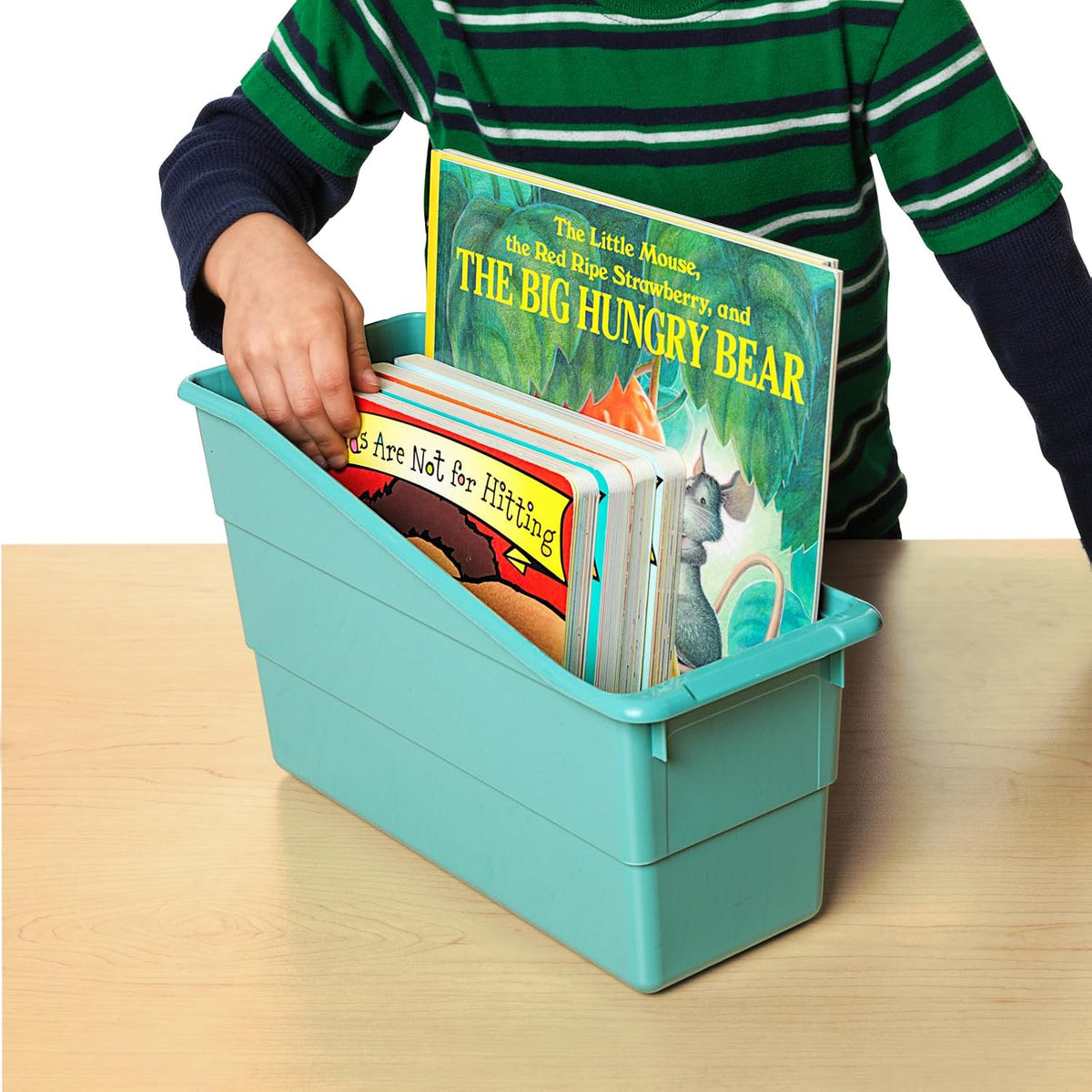 Really Good Stuff Durable Book & Binder Holders 12-Pack, Water