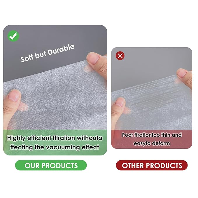 300 Sheets Nail Dust Collector Filter Paper: Disposable Dust Vacuum Filter