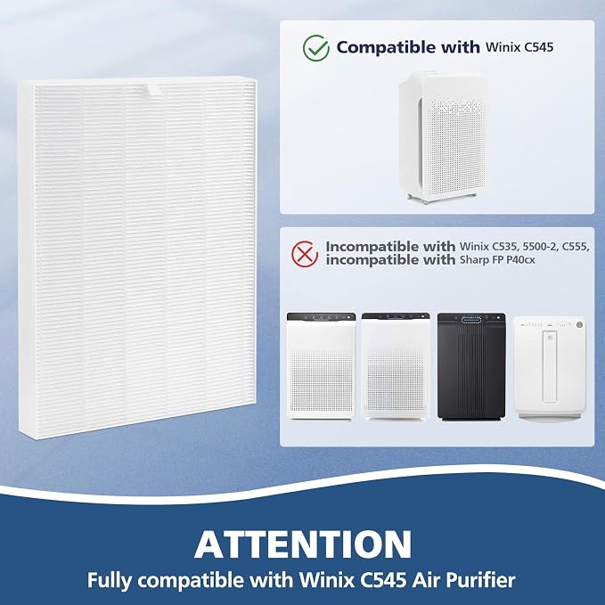 3 Pack C545 HEPA Replacement Filter S Compatible