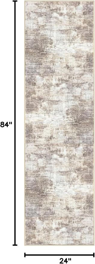 IOHOUZE Abstract Runner Rug 2x7 Ft Washable Runners