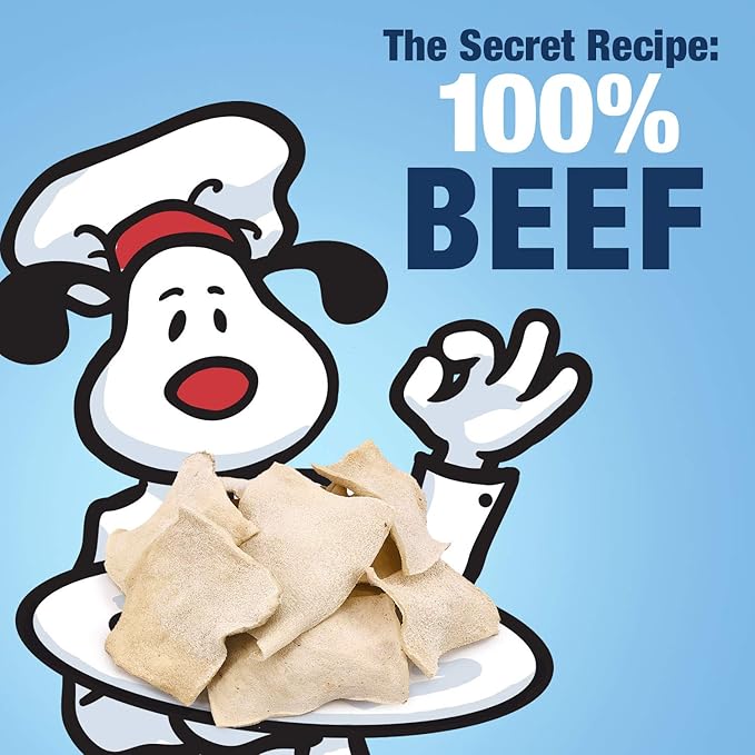 ValueBull USA Rawhide Chips, Natural Beef Flavor, 20 Pound Bulk Pack - Natural & Safe, USA Beef Hide, Long Lasting, Chemical Free, No Artificial Flavors