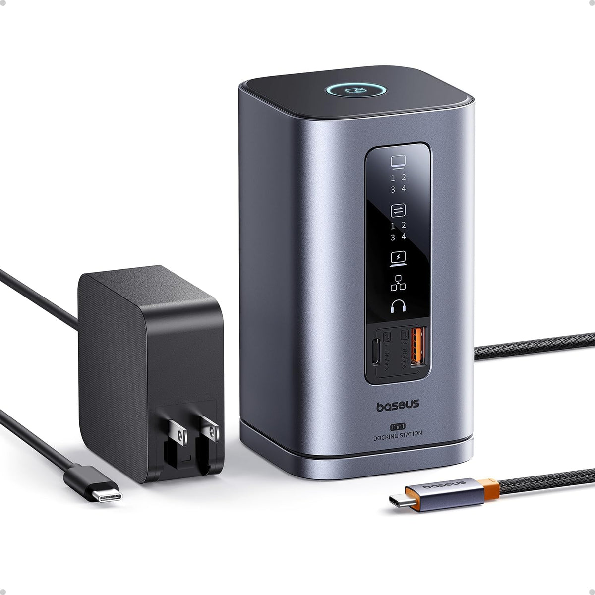 Baseus Spacemate 11-in-1 Docking Station with Power Supply for 3 Monitors