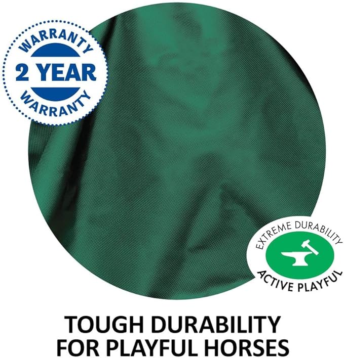 STORM SHIELD Contour Collar Extreme II Horse Turnout Blanket | Contour Collar | 1680D Durable Outer Fabric | Seam Sealed | Weather Protection | Winter Horse Blanket with Multiple Warmth Levels
