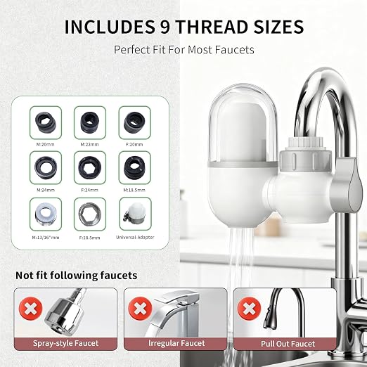Sinks-Mounted faucetfilterefficientwaterpurificationsystemeffectivelyremovesunpl