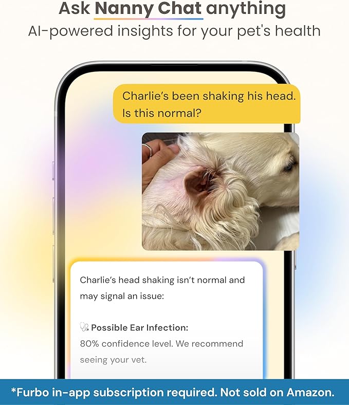 Furbo Mini Pet Camera [Subscription Required] Unlock Camera w/Paid Plan: Home Security with Dog & Cat Safety Alerts, 2-Way Audio, Mountable Smart Cam (Low Risk, 3mo Min. Cancel Anytime) (Pack of 2)
