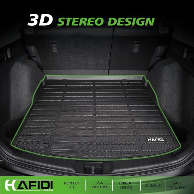 HAFIDI® Floor Mats & Cargo Liner Set Fit for 2010-2017 Volvo XC60 All Weather Protection TPE Anti-Slip Automotive Full Set Floor Liners Custom Accessories - Black
