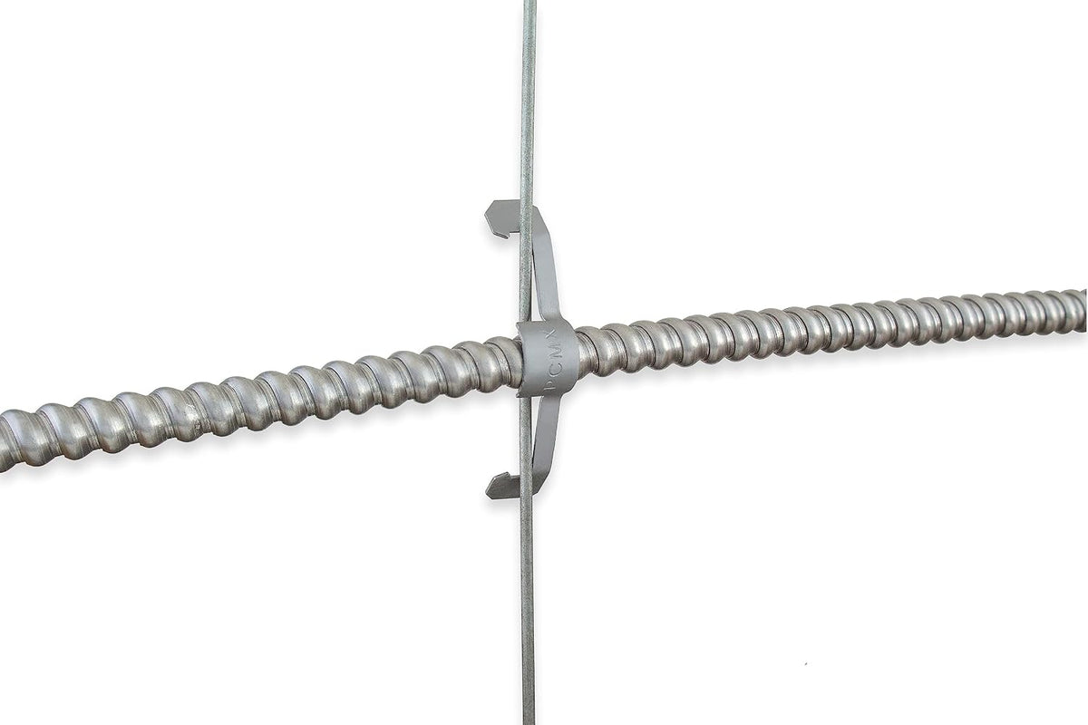 Conduit Cable Support Clip to Ceiling Wire, Threaded Rod & Flanges. Heavy Duty Spring Steel Clip 50 Pack