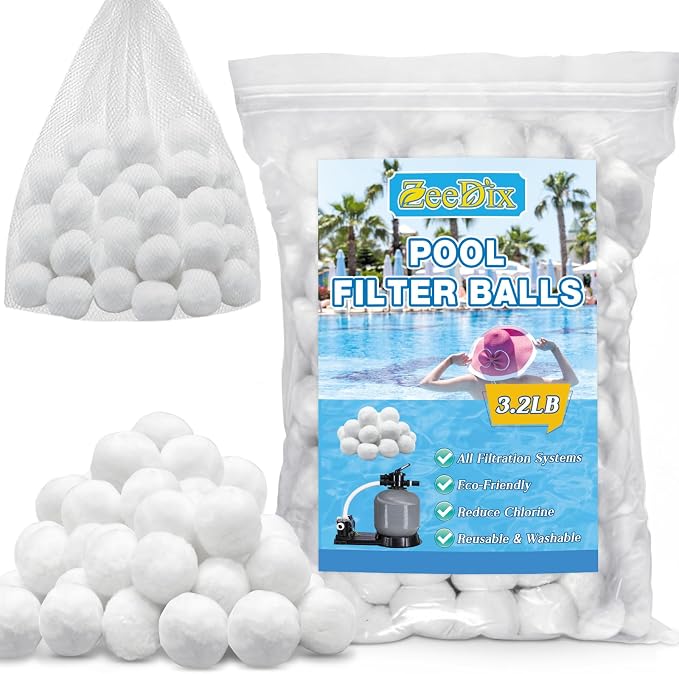 ZeeDix 3.2 lbs Pool Filter Balls