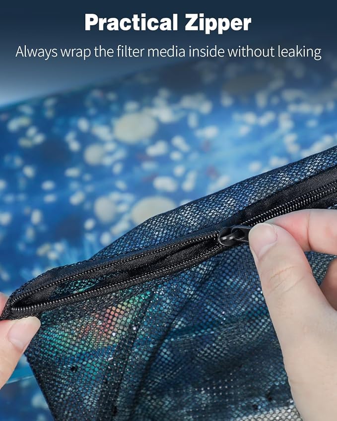 Pawfly 8 Pack Aquarium Filter Media Bags, Fine Mesh Filter Bag