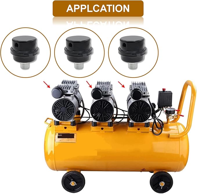 Pack of 2 Air Compressor Silencers