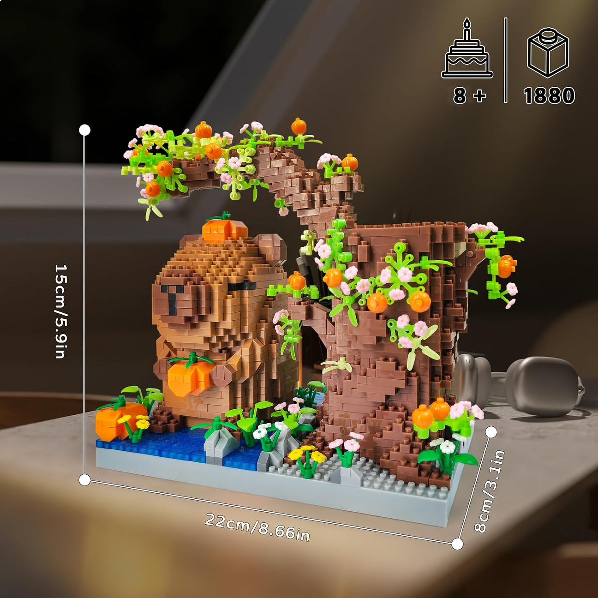 Capybara Micro Mini Building Block Pen Holder Kit 1880PCS