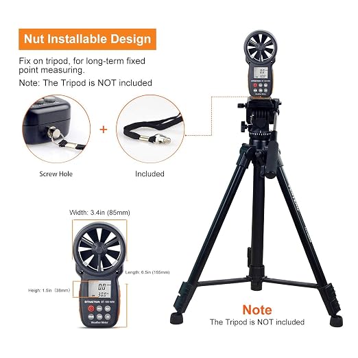BTMETER Digital Anemometer Barometer Handheld,