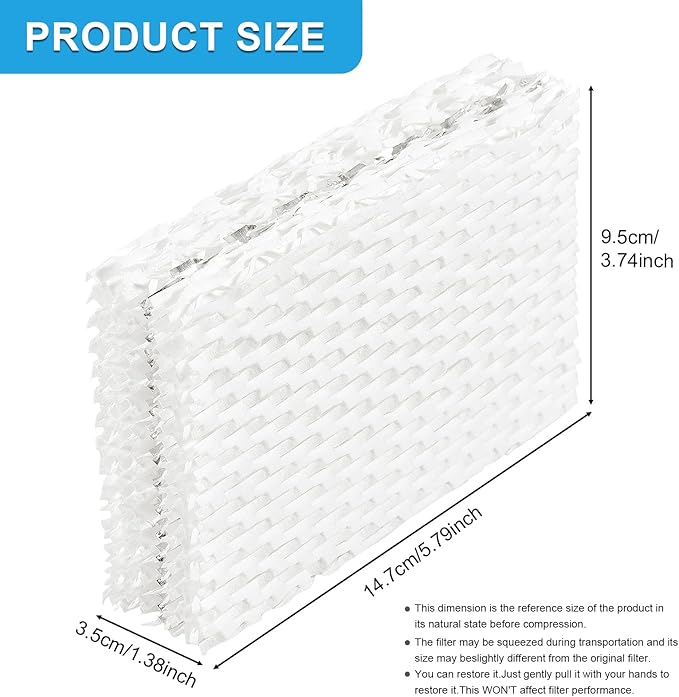 4Pcs WF813 Humidifier Filters Replacement Wick Filter Compatible