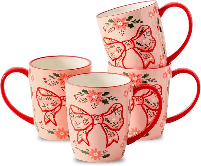 HASENSE Coffee Mugs Set of 4, 16oz Ceramic Cups