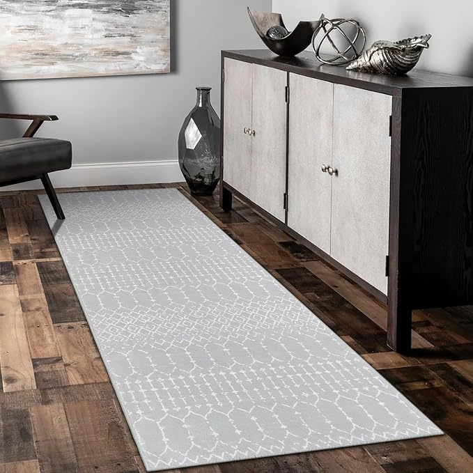 Lahome Moroccan Runner Rugs for Hallway 2x8 Throw Ultra-Thin Kitchen Rugs