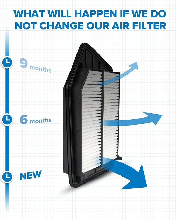 PHILTOP Engine Air Filter, Compatible