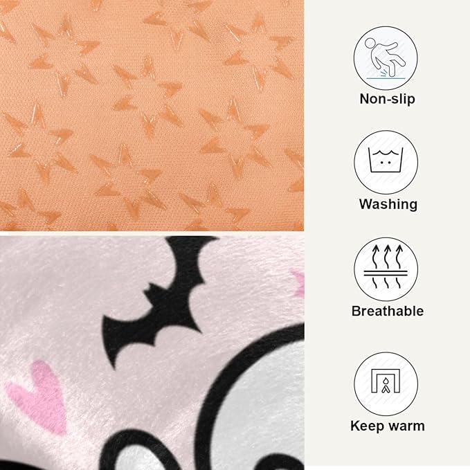 Pet Bed Halloween Ghost Dog Bed Mat Absorbing Non Slip Pad Pet Sleeping Mat for Small, Medium, and Large Dogs Puppy Cat 36 in x 24 in